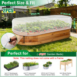 2 Pack Garden Netting for Raised Beds, 4.8X2.2FT Drawstring Plant Covers
