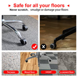 Herman Miller 60mm (2.36") Aeron Chair Caster Wheels Replacement (Set of 5, Black), Heavy Duty, Universal Size, Fit Most Brand Office Chair