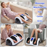 CCHYF Foot Massager with Heat,Shiatsu Foot Massager for Plantar Fasciitis,Pain Relief and Heat Therapy-Massage Leg/Calf/Ankle with Deep Kneading,Gift for Family and Friends(White)