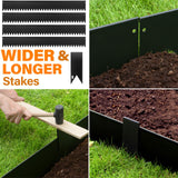 LAVEVE Galvanized Steel Landscape Edging 10-Pack, 40" L x 5" H (33Ft Total)