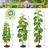 Trellis for Climbing Plants, 75” Metal Spiral Frame Pea Trellis with Center Pole, Adjustable Vine Plant Tower Supports for Outdoor Beans,Cucumbers,Vegetable,Flowers,Pots,Garden Raised Bed,12” Dia