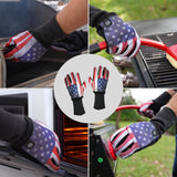 Grill Rescue Grilling Gloves 2.0 - Heat-Resistant Neoprene BBQ Gloves for Safe Grilling, Cooking, and Baking - Durable, One-Size-Fits-All - Version 2 (USA)