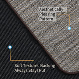 RccugmatS Chair Mat for Hardwood & Tile Floor, 36" x 48" Heavy Duty Office Chair Mat for Rolling Chairs, Anti Slip, Non-Curve, Floor Protector for Home Office, Gray Brown
