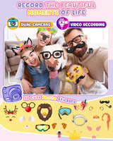 UCIDCI Unicorn Kids Smart Phone Toys for Girls Ages 3-7 with Dual Camera - Toddler Phone with Learning Games, Travel Toys with MP3 Music Player for Christmas, Birthday Gifts for 3 4 5 6 7 Year Old