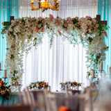 Babenest 7.38FT Square Wooden Wedding Arch Backdrop Stand for Party