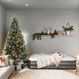 SENNOUL Prelit Christmas Tree with Lights 6ft - Premium Artificial Christmas Tree, with 874 Branch Tips and 250 Warm Lightsm, Support Automatique, Easy Assembly,Perfect Choice for Xmas Decorations