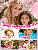 THUNARAZ 16 Pairs Hypoallergenic Earrings for Girls Kids Flat Back Studs