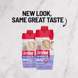 SlimFast Protein Shake, Vanilla- 20g Protein, Meal Replacement Shake Ready to Drink, High Protein with Low Carb and Low Sugar, 24 Vitamins and Minerals, 12 Count (Pack of 1) (Packaging May Vary)