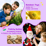 Microscope for Kids - Mini Pocket Handheld Microscope for Toddlers-STEM Educational Science Kit Toys for Christmas Birthday Gifts Toys for 5 6 7 8 9 10 11 12 Year Old Girls（Purple）