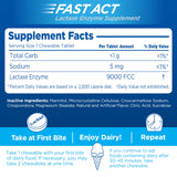 Lactaid Fast Act Lactose Intolerance Relief Chewables with Natural Lactase Enzyme to Prevent Gas, Bloating & Diarrhea Due to Lactose Sensitivity, On-The-Go, Vanilla Twist Flavor, 32 x 1 ct