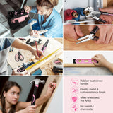 WORKPRO Pink Drill Set for Women, Tool Kit with 20V Cordless Lithium-ion Drill Driver, Pink Tool Set, Lady's Repairing Kit with 14-Inch Storage Bag, 157PCS