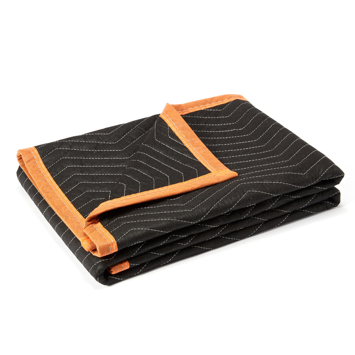 Amazon Basics Reinforced Tear-Resistant Moving Blankets, 72" x 80", Black, 6-Pack