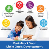 Montessori Preschool Busy Book for Toddlers Ages 3 and Up - Preassembled - Preschool Learning Activities Homeschool Montessori Toys - 3 Year Old Boy Gift - 3 Year Old Girl Christmas Birthday Gift