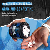 Animal Creatine Chews Tablets - Enhanced Creatine Monohydrate with AstraGin to Improve Absorption, Sea Salt for Added Pumps, Delicious and Convenient Chewable Tablets - Lemon Ice