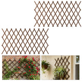 2 PCS Expandable Garden Trellis, 38" x 89" Trellis for Climbing Plants Outdoor, Wooden Lattice Fence Wall Panel Lattice Panels for Outside, for Climbing Plants Vine Ivy Rose Cucumbers Clematis（2PC）