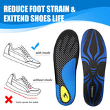 HAPANUN Carbon Fiber Insole with Arch Support for Long Periods of Standing, Jogging, Hiking and Other Outdoor Sports, as Well as a Work Boot Insole. (Blue, M：7.5/8丨W：8.5/9（270mm）)