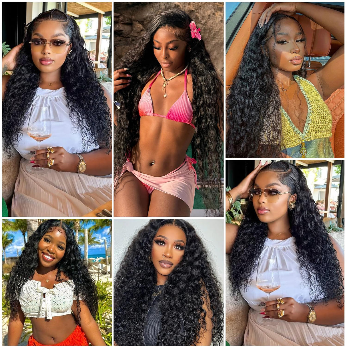 32 Inch Deep Wave Lace Front Wigs Human Hair 13x6 HD Transparent Lace Front Wigs 200% Density Deep Curly Wig Pre Plucked Deep Wave Frontal Wigs Natural Color