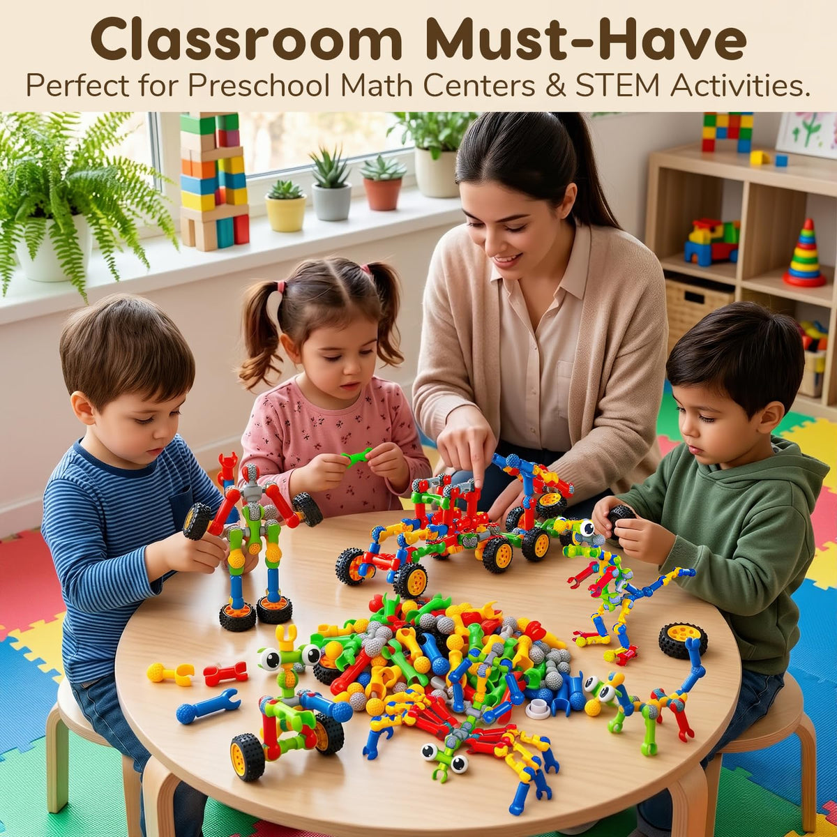Qirptey Kids STEM Building Toys for 3 4 5 6 7 8+ Year Old Boy Birthday Gift