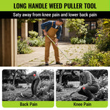 WORKPRO Crack Weeder, Stainless Steel Crevice Weeding Tool with Adjustable Long Handle (27"-54")