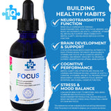 1Q Focus – Liquid Cognitive & Brain Support Drops for Kids | Acetyl L-Carnitine + B1, B6, B12 & Folate | Sugar-Free, Vegan, Non-GMO, Gluten-Free | Advanced Absorption | 2 fl oz 30 Servings