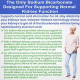 Sodium Bicarbonate 650mg Capsules Delayed Release for Supporting Normal Kidney Function & Kidney Health Supplement. Sodium Bicarbonate Designed for Kidney Support, Acid Relief, Alkalinity 120 Pills