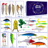 Lihome Fishing Advent Calendar 2026, 24-Day Fishing Lure Set, Gifts for Men
