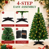 XXYYZZ 3FT Pre-lit Artificial Christmas Tree with 50 LED Lights （11 Modes）