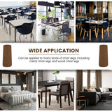 IAMZAY® 48/80 Pcs Brown Premium Chair Leg Socks Protectors for Hardwood Floors - Not Falling Off - Easy to Put On - Fits Round and Square Legs - High Elastic Bar Stool Leg Covers - Furniture Pads