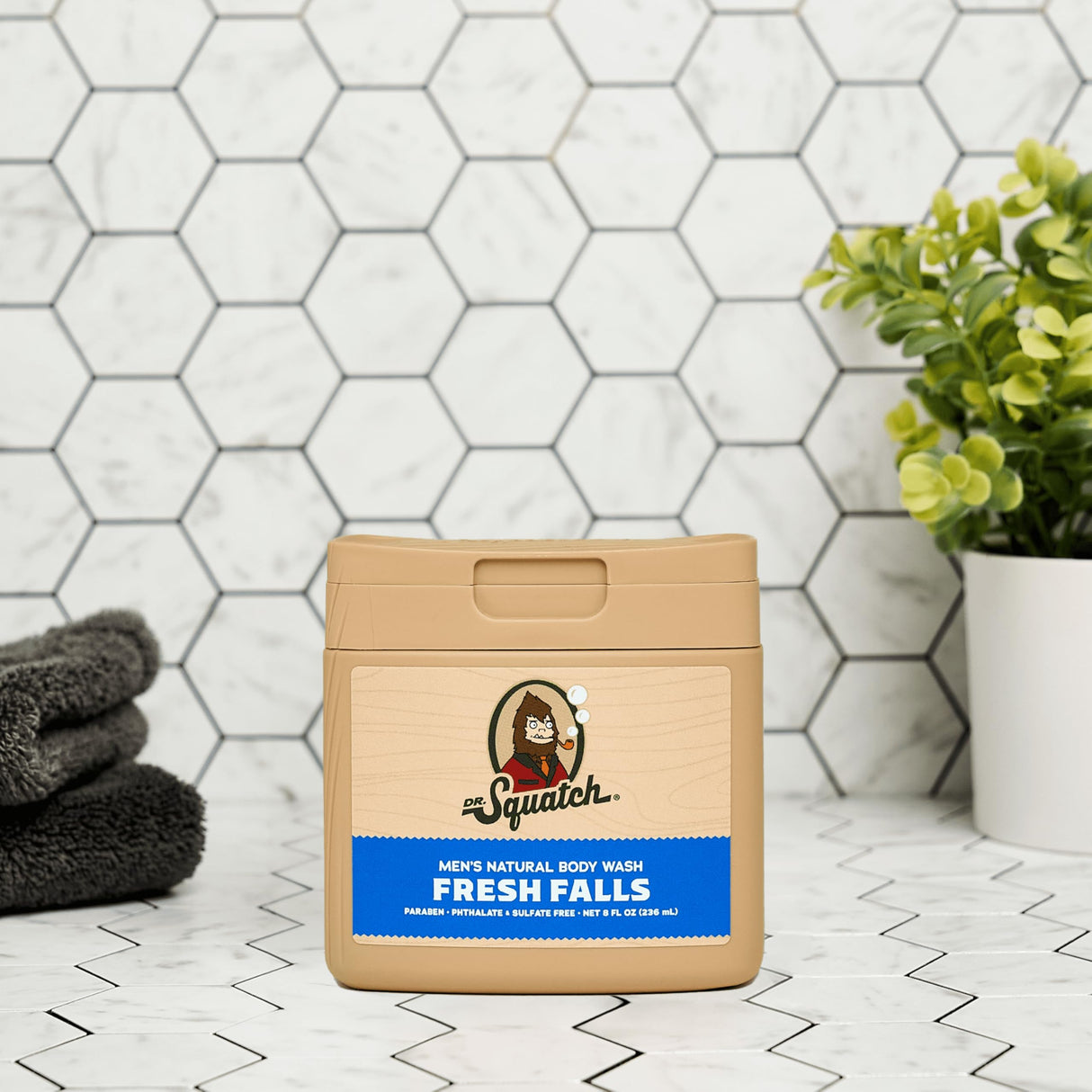 Dr. Squatch NEW Body Wash and Deodorant for Men Gift Set | No Paraben, Phthalate, Sulfate | Odor-Squatching, Aluminum-Free | Fresh Falls Body Wash (8 oz, 3-Pack) & Deodorant (2.56 oz, 2-Pack)