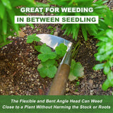Haliaeetus Sickle Hoe, 58'' Long Handle Japanese Hand Hoe for Removing Weed