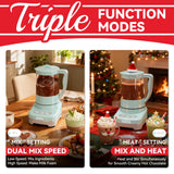 SugarWhisk 29 Oz Hot Chocolate Maker Machine, Electric Milk Frother and Steamer, Hot Cocoa Maker Machine for Hot Chocolate Bar, Detachable Pitcher, 2 Speed Mode, 3.5 Cups, Aqua