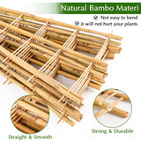 Bamboo Trellis, 12pack 16 Inch Small Plant Wood Bamboo Trellis for Climbing Plants Indoor Potted Plants