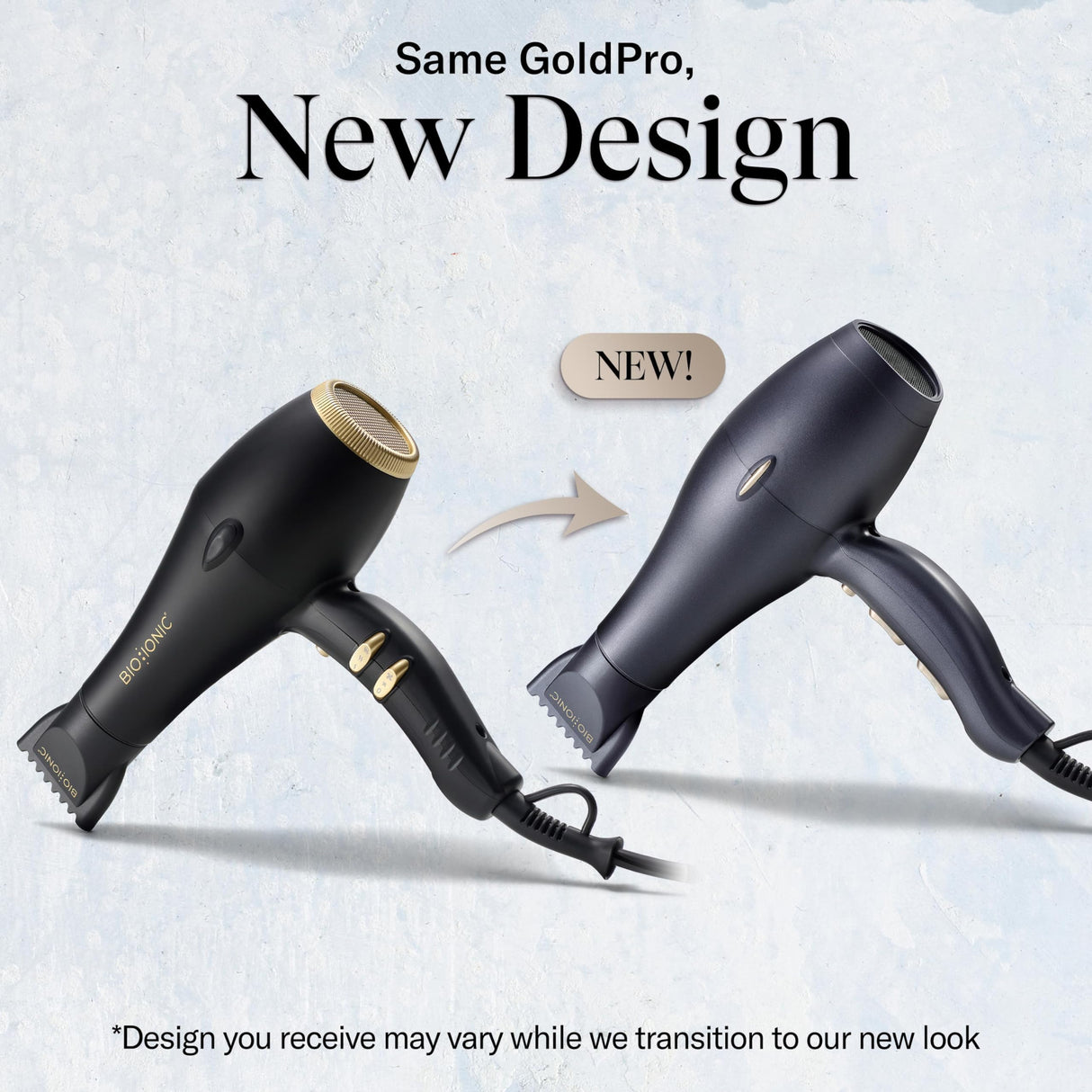 Bio Ionic GoldPro Hair Dryer, Blue, Moisturizing Heat Technology & 24K Gold MX, Ultra-Powerful 1875W AC Motor, Lightweight Blow Dryer with Ergonomic Handle, Multi-Speed Settings