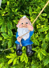 Ahbuohe Gnome Garden Decoration Climbing Tree Decor Outdoor,Fairy Door Tree Face Figurine Lawn Patio Decor,Funny Climbing Elves Tree Peeker Sculpture Yard Art