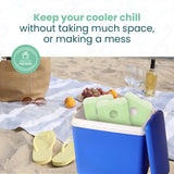 Healthy Packers Cool Pack, Slim Long-Lasting Ice Packs - Green Gel Ice Pack Great for Coolers or Lunch Box (8-Pack)