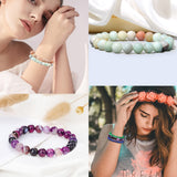 SONNYX 15 PCS 8mm Gorgeous Semi-Precious Gemstones Bracelets Unisex