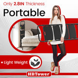 HBTower 4 Step Ladder, Step Stool Foldable with Wide Anti-Slip Pedal, Sturdy Steel Ladders for Home Adults Kitchen