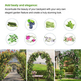Metal Pergola Arbor, 4.6 ft W x7.9 ft High,Assemble Freely Light Weight