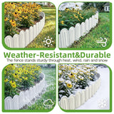Vashly 20Pcs 20Ft Landscape Edging,6.5 Inch Garden Border with 20 Stakes