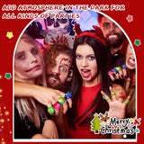 Leyndo 48 Pack LED Light up Rings Halloween Party Favors for Kids, Glow in The Dark Party Supplies Colorful Bumpy Jelly Rubber Finger Light for Halloween Treat Toy Christmas Goodie Bag Stuffers(Mixed)