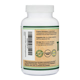 Turkesterone Supplement 500mg, 120 Capsules (Ajuga Turkestanica Extract Std. to 10% Turkesterone) Similar to Ecdysterone for Men's Health Support (Manufactured and Tested in The USA) by Double Wood