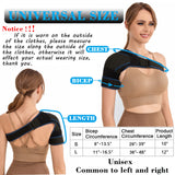 VISKONDA Shoulder Brace Sling Immobilizer and Compression Sleeve,Rotator Cuff Injury Supports for AC Joint Pain Relief,Arm Stability,Tear,Bursitis,Swelling,Tendonitis,for Men and Women (Large)