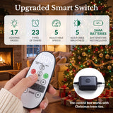 7FT Artificial Prelit Classic Christmas Tree with Remote Control,Timer