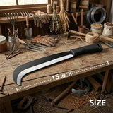 Sickle Machete for Yard Work Machetes for Cutting Trees Billhook Brush Clearing Sickle Garden Tool Brush Axe Harvest Knife Heavy Duty Machete with Curve Blade Grass Sickle for Gardening,Weeding