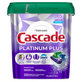 Cascade Platinum Plus Dishwasher Pods, Dishwasher Detergent, Dish Detergent Soap, Fresh, 47 Count