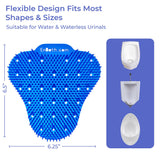 12-Pack Urinal Splash Guards for Men's Bathroom, Anti-Splash Urinal Screen Deodorizer with Long Bristles and Lasting Ocean Scent to Keep Your Restroom Smelling Fresh and Clean