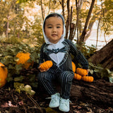 Disney Nightmare Before Christmas Jack Skellington Toddler Boys Zip Up Coverall 4T