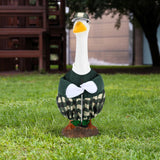 Arrowbash Golfer Goose Outfit Teeing Off Porch Yard Golfer Costume Clothes Fit for 23" Goose with Golf Clubs and Pins for Lawn Decor Outdoor Garden Patio Statue Art
