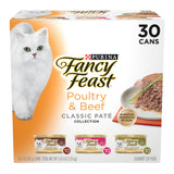 Purina Fancy Feast Classic Pate Wet Cat Food, 3 oz Cans, 30-Pack