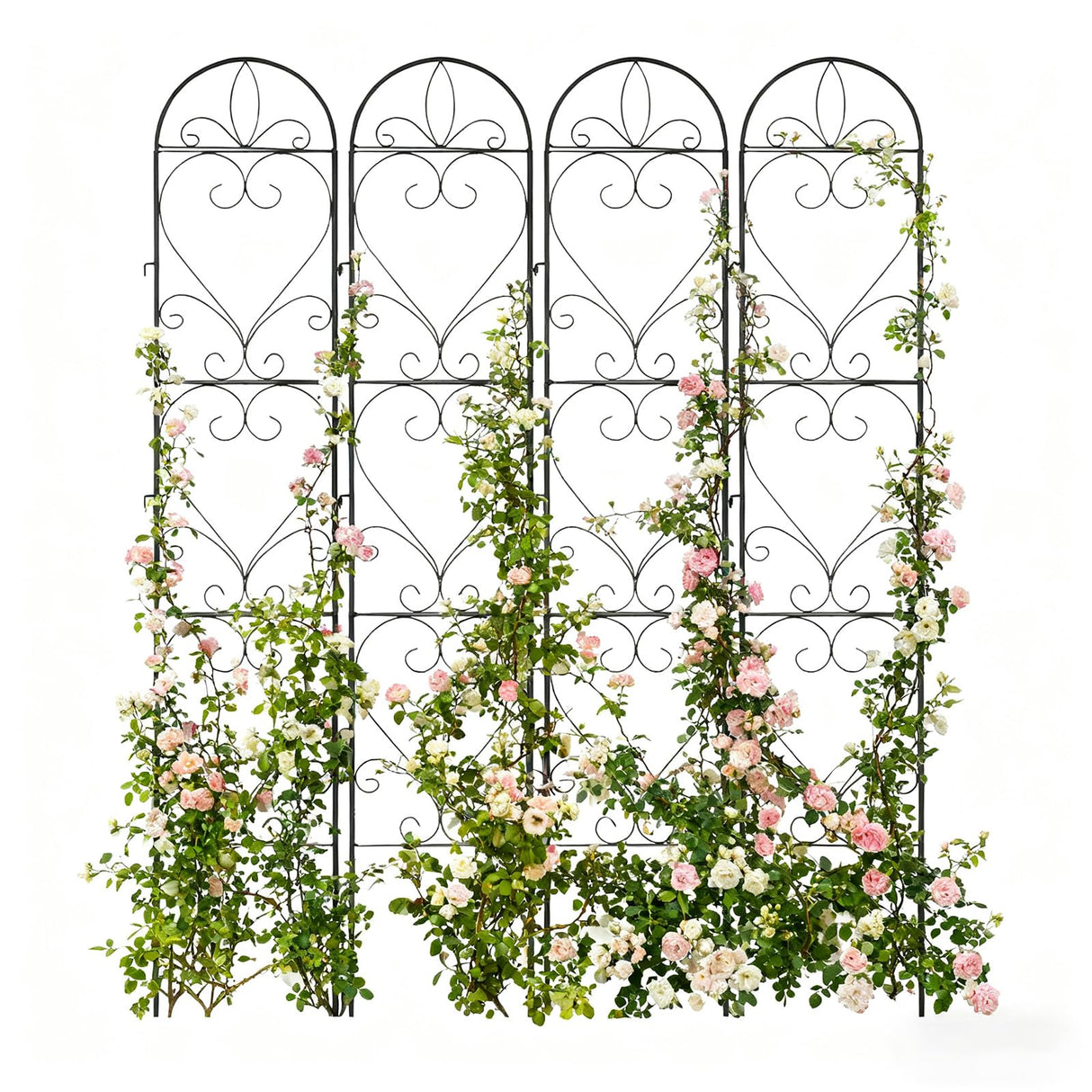 XYCCRX 4 Pack Garden Trellis, Metal Trellis for Outdoor Climbing Plants